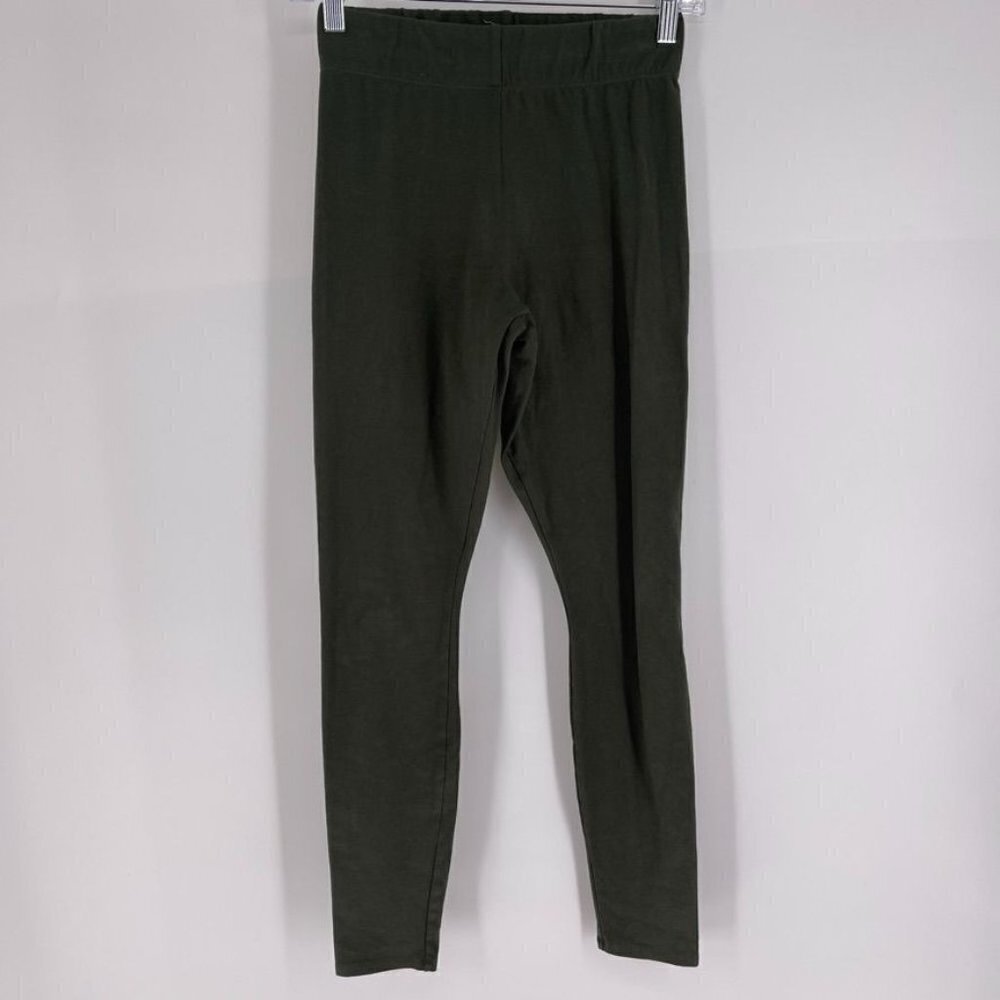 Good American Size 1/S Green High Waist Cotton Leggings